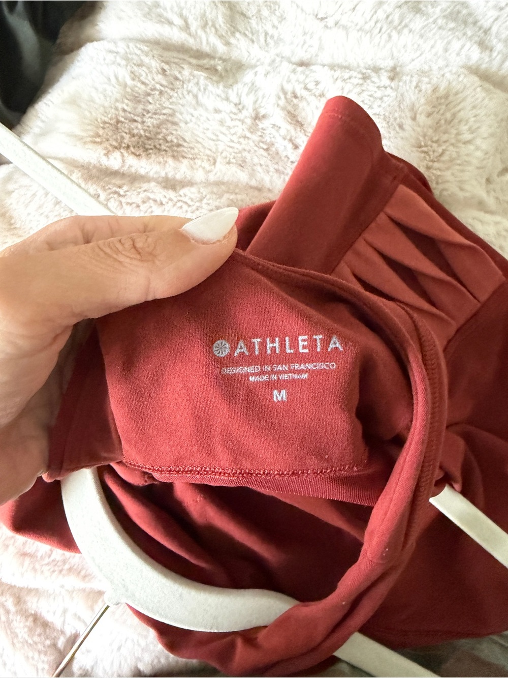 Athleta Sleeveless Cropped Tank in Rust Red - Picture 3 of 3